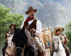 Andy Garcia stars in a scene from the movie For Greater Glory. Garcia, a Catholic, plays a Mexican Revolution-era general lured out of retirement a decade later to fight his own government’s severe curbing of religious freedoms. (CNS photo/ARC Entertainment)
