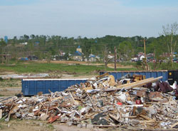 Tornado damage