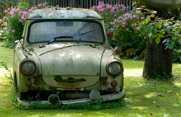 Broken down auto