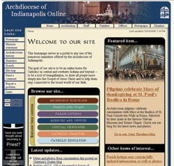 Web site screenshot