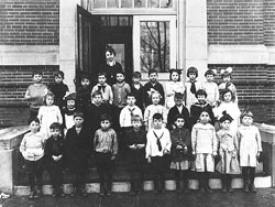 In this Archive photo, students and a teacher from Holy Name School in Beech Grove pose for a class picture in 1923. (Archive photo)