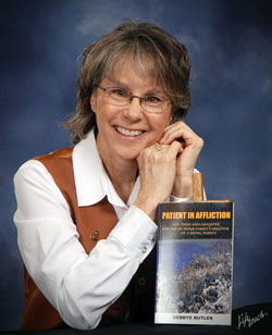 Author Debbye Butler is shown with a copy of her book, Patient in Affliction. (Submitted photo)