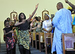 African Mass dancers