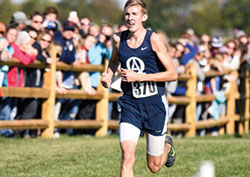 Curt Eckstein, a senior at the Oldenburg Academy of the Immaculate Conception, won the 2016 boys’ Indiana high school cross country championship on Oct. 29 in Terre Haute. (Submitted photo)