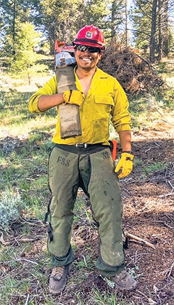 Indianapolis resident Joe Ybarra spent more than a year fighting wildfires in Idaho and Nevada, a time when he relied on his faith in God and the power of the rosary to protect him. (Submitted photo)