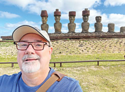 To develop its “Sacred Places” exhibit, staff members of The Children’s Museum of Indianapolis traveled to different parts of the world to understand young people’s religious and spiritual beliefs. Chris Carron, the museum’s director of collections, visited Rapa Nui, Chile, to understand more about the stone statues, called moai, that represent ancestors and their importance in the spiritual traditions and daily life of this Pacific Island community, which is also known as Easter Island. (Photo courtesy of The Children’s Museum)
