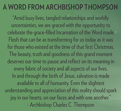 A word from Archbishop Thompson