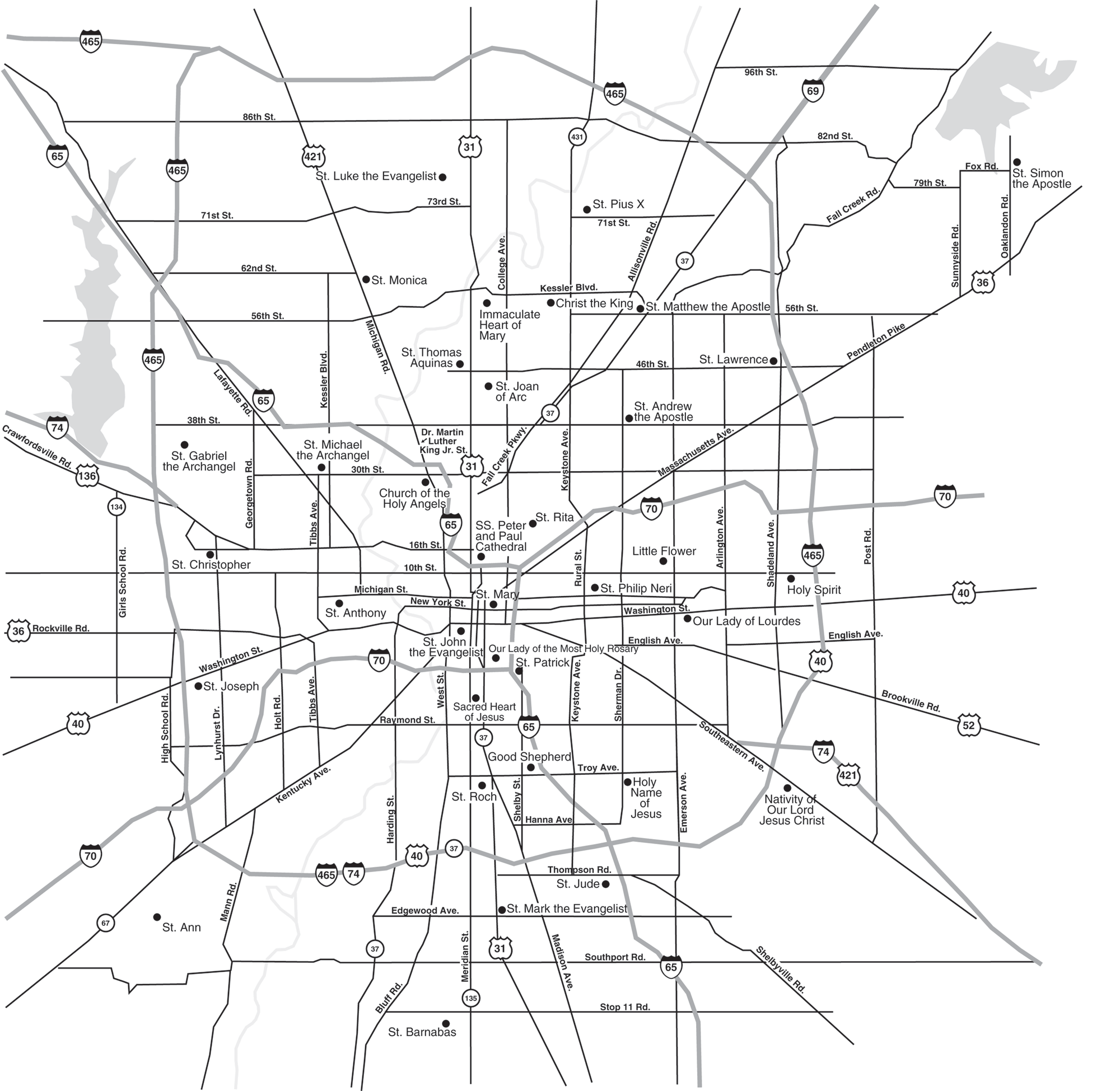 MAP OF INDIANAPOLIS | World Map Of İmages