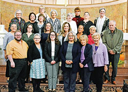 On Oct. 8, 22 women and men deepened their relationships with the Sisters of Providence of Saint Mary-of-the-Woods, in St. Mary-of-the-Woods, and to live out the order’s mission of love, mercy and justice by becoming Providence Associates.