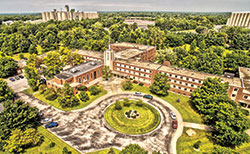 This overhead photo shows the Benedictine Our Lady of Grace Monastery in Beech Grove and much of its Benedict Inn & Retreat Center. The Benedictine sisters of the monastery recently announced that the retreat center will close on May 31, 2024, a new monastery will be built, and the old monastery and retreat center will be demolished during the next two years. (Submitted photo)
