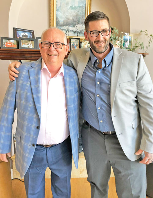 Tony Talbert, left, and David Marshall share the smiles of friendship, just hours before tragedy struck their lives in 2022. (Submitted photo)