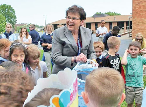 Mary Pickerrell’s smile captures the joy she has always found in being immersed in the lives of students at St. Anthony of Padua School in Clarksville. (Submitted photo)