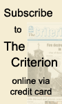 Subscribe to The Criterion online via credit card
