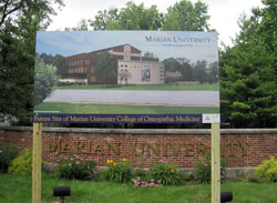 The board of trustees at Marian University in Indianapolis has approved plans to build a college of osteopathic medicine on campus. (Submitted photo)
