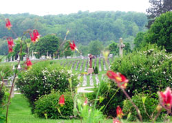 The grounds of the Oldenburg Franciscan Center in Oldenburg offer many beautiful settings that help retreat participants focus on their life, faith and relationship with God. (Submitted photo)