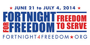 2014 Fortnight for Freedom: Freedom to Serve logo