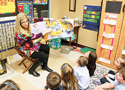 As the principal of St. Mary School in Greensburg, Nancy Buening always enjoys the times she gets to spend with students—just one of the qualities that have earned her the 2017 “Lead, Learn, Proclaim Award” from the National Catholic Educational Association. (Submitted photo)