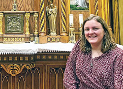 One of Rachel Levy’s favorite spots to take part in eucharistic adoration is in the Divine Mercy Chapel at the Mother of the Redeemer Retreat Center in Bloomington. (Submitted photo)