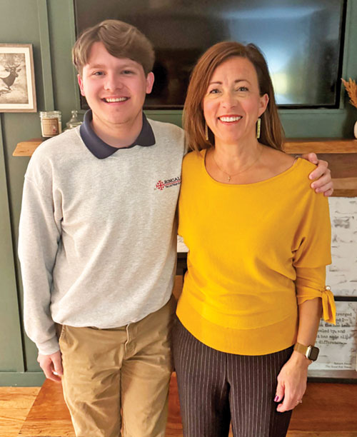 Rep. Julie McGuire poses with her son Viktor, a junior at Roncalli High School in Indianapolis. Viktor, adopted by McGuire in 2017, was born and raised in Ukraine. An advocate for school choice in Indiana, McGuire has experienced personally in the life of her son in the U.S. how vouchers help parents meet the educational needs of children. (Submitted photo)