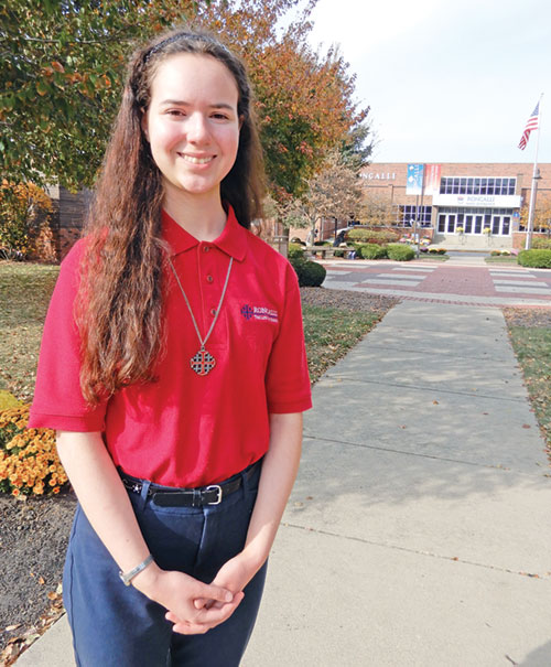 Clare Diez of Roncalli High School in Indianapolis is one of only 10 Catholic school students from across the country to receive a prestigious national award. (Submitted photo)