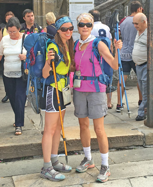 Teresa Venatta, right, and her daughter, Liz Venatta Potter, hiked 275 miles on the Camino, a journey filled with unexpected graces. (Submitted photo)