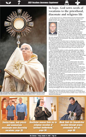 Cover of the 2025 Vocations Awareness Supplement