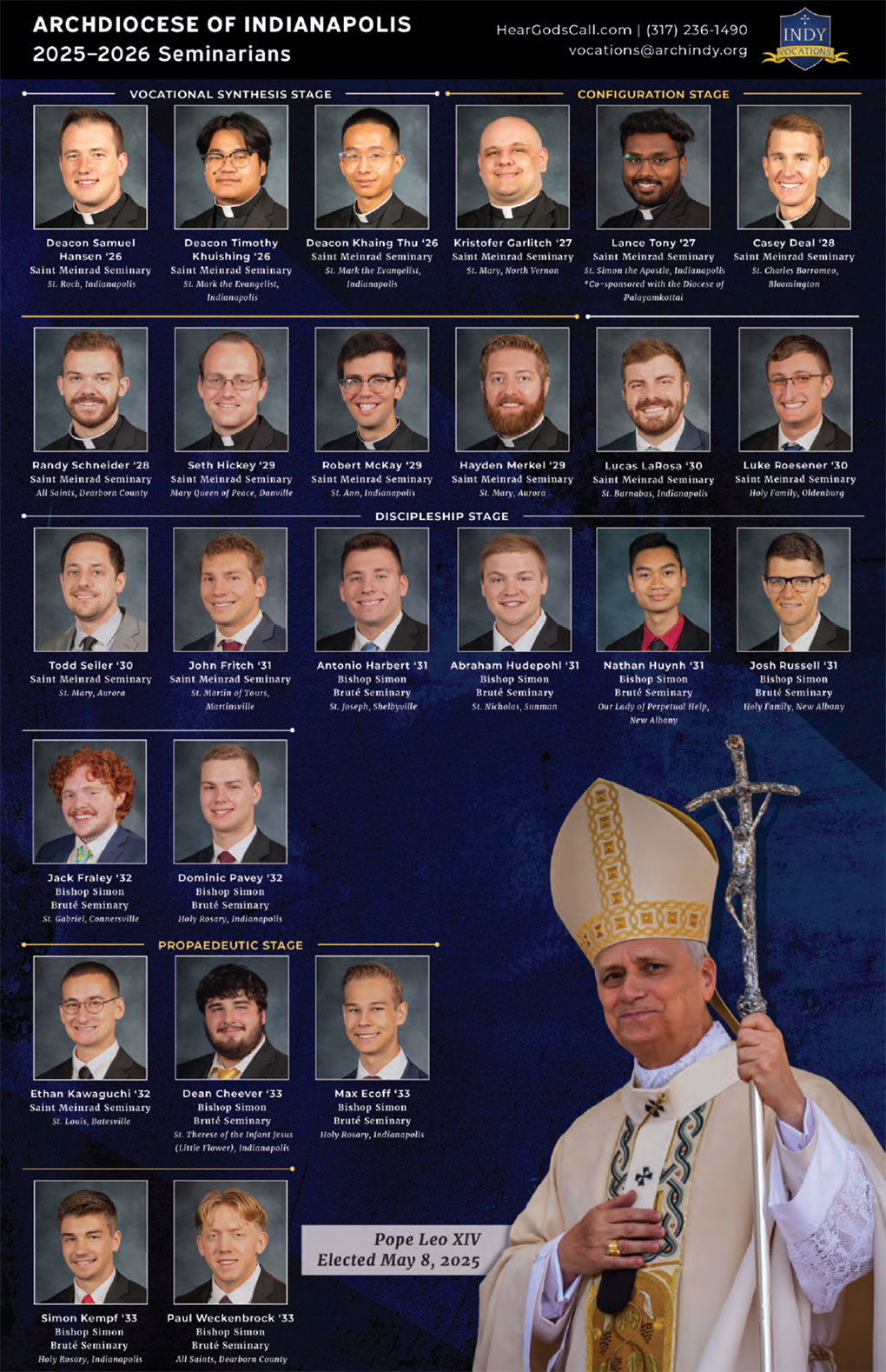 Photos from a Eucharistic procession at Indiana University in Bloomington