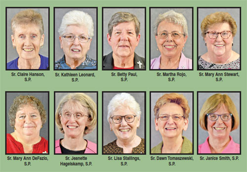 Members of the Sisters of Providence of Saint Mary-of-the-Woods celebrating significant milestones in the congregation in 2025.