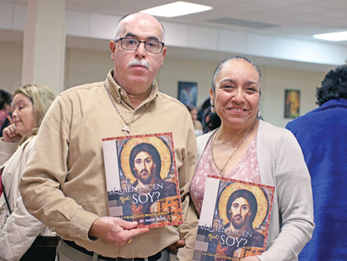 Roberto and Esther Rodriguez, members of Holy Spirit Parish in Indianapolis, attended the Nov. 8, 2025, bilingual evangelization retreat at St. Mark the Evangelist Parish in Indianapolis. (Submitted photo)