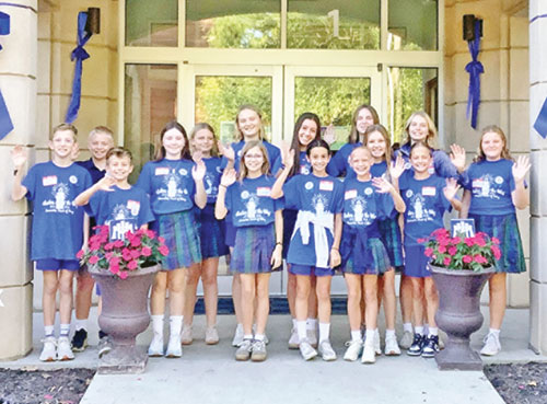Students at Immaculate Heart of Mary School in Indianapolis celebrate the school&rsquo;s selection as one of the schools to receive a first-ever Indiana Blue Ribbon School designation.  (Photo courtesy of Alex Rodman)