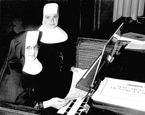 Sisters of St. Benedict from Our Lady of Grace Monastery in Beech Grove appear in this undated photo. The monastery in Beech Grove was established after sisters from the first women’s Benedictine monastery in Indiana voted in 1953 to establish a permanent presence in Beech Grove.