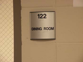 Dining Room Placard 10-09