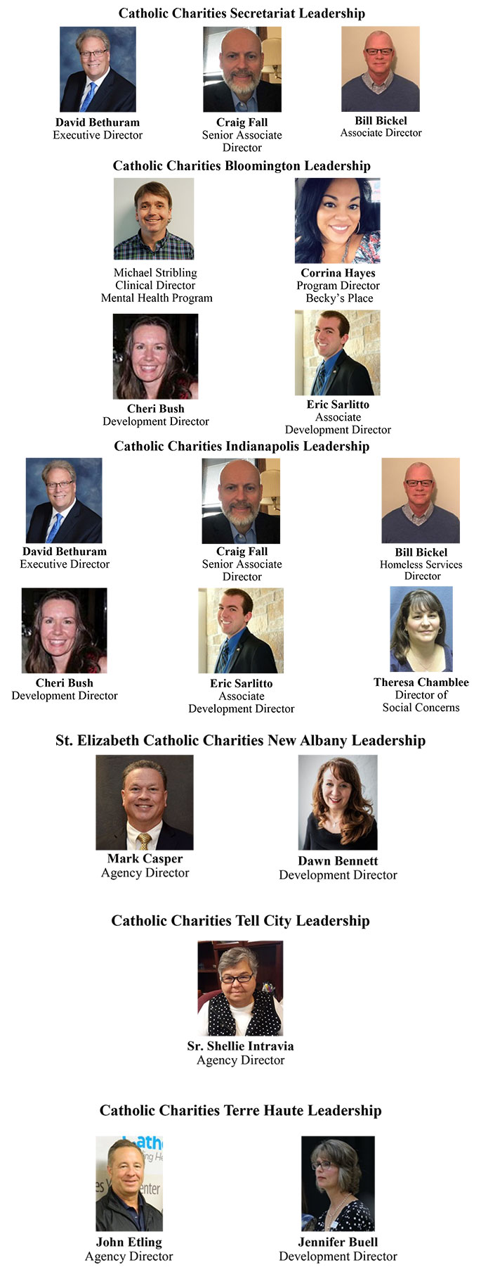 Catholic Charities leadership