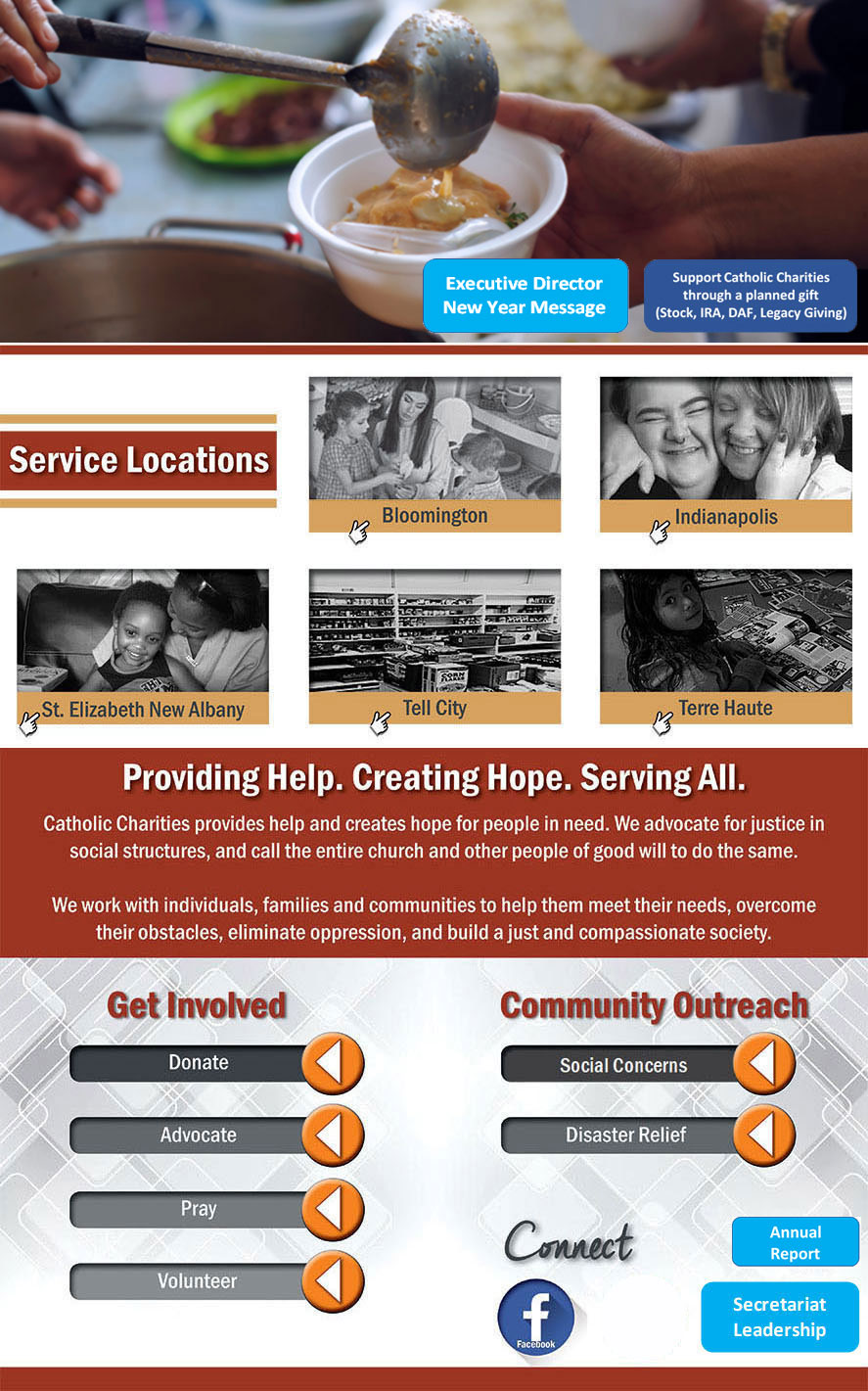 Catholic Charities: Providing Help. Creating Hope. Serving All.