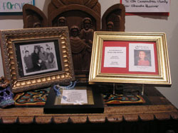 Photographs at a “Day of the Dead” exhibit at the Indianapolis Art Center pay tribute to four children from two parishes who died in the past five months.