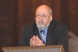 Richard Doerflinger spoke recently in the archdiocese. 