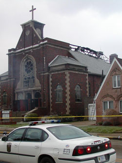 St. Anne Church after a devastating fire (Photo by Eric Atkins)