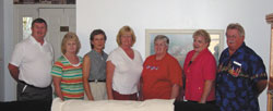 For Julie Krasienko, second from the right, the whole concept of family has changed since she was reunited with her birth family at age 60. She is pictured here with six of her eight surviving siblings. From left, Jan Duchemin, Judy Delph, Deb Pollard, Nancy Doty, Mary Cummings, Krasienko and Jim Duchemin.	(Submitted photo)	