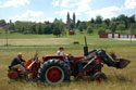 Tractor in field