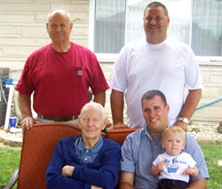 Ranging in age from 1 to 98, the five people who share the name Louie Annie are also connected by a commitment to Catholic education. (Submitted photo) 