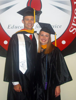 Before their senior year in college at the University of Indianapolis, Scott Knust and Lindsey Loffer were confronted by several life-altering questions, including whether their relationship would someday lead to marriage or whether Scott would follow his interest in the priesthood. (Submitted photo) 