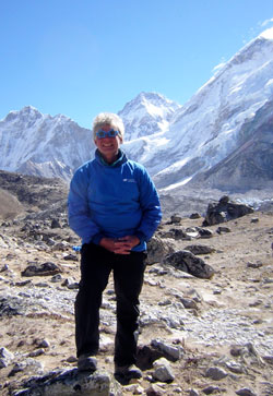 St. Bartholomew parishioner Walter Glover of Columbus will journey to Africa this month to trek up Mount Kilimanjaro in Tanzania on June 12-18 to raise funds for the pediatric obesity program at St. Vincent Jennings Hospital in North Vernon. (Submitted photo) 