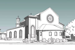 The new St. Anne Church in New Castle was designed by Entheos Architects in Indianapolis. Brandt Construction in Indianapolis was the principal contractor. Construction on the approximately $2.7 million project started on April 1, 2009, and was completed in early February. (Submitted photo)