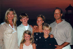 For Thomas and Lisa Brown, their family is a natural extension of the love they have created in their marriage. Here, the family poses for a photo taken during a Florida vacation. From left, Lisa, Colin, Meredith and Thomas stand in the back row. Sophie and Beau are in the front row. (Submitted photo)