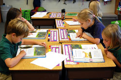 Students study in a classroom at Pope John XXIII School in Madison. The grade school, neighboring Father Michael Shawe Memorial Jr./Sr. High School, also in Madison, and schools across the archdiocese receive support from the “Christ Our Hope: Compassion in Community” annual appeal. (Submitted photo)