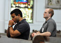Seminarians praying