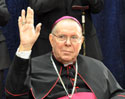 Archbishop Buechlein at press conference