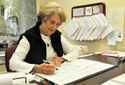 Woman at desk