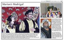 Photo spread of Marian's Madrigal as it appeared in The Criterion