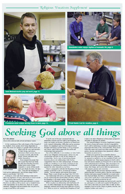 2012 Religious Vocations Supplement cover